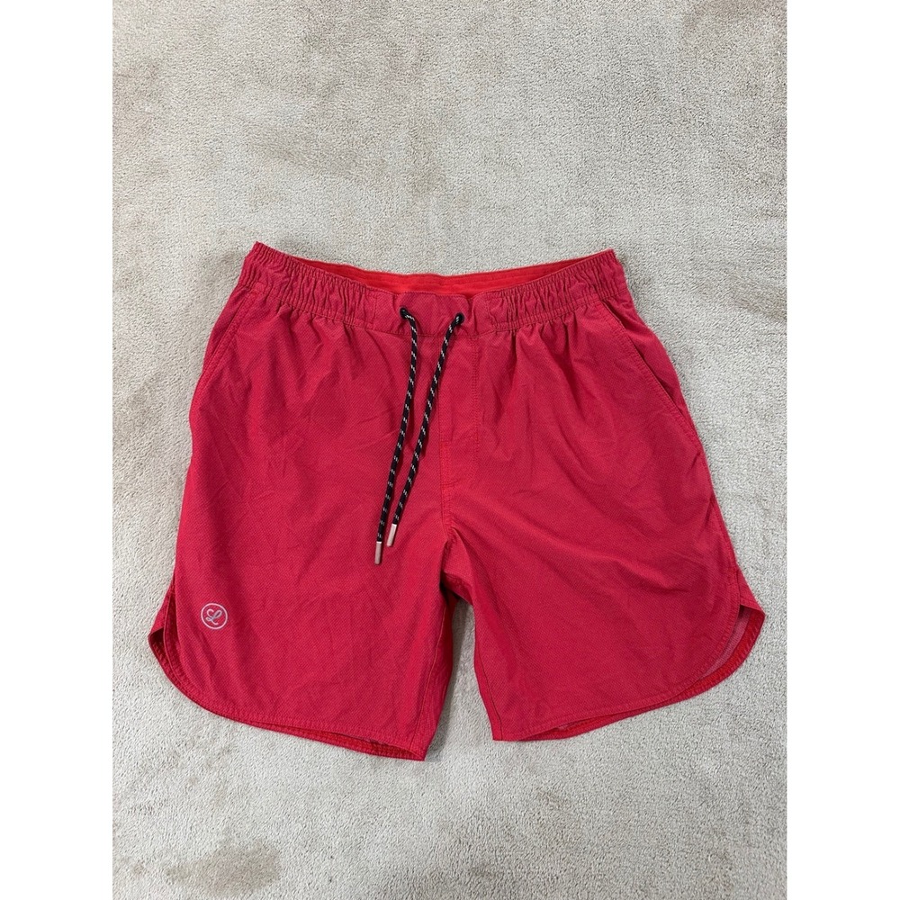 Legends Luka Shorts Mens size M Red 2in-1 Athletic Training Gym Lined EUC